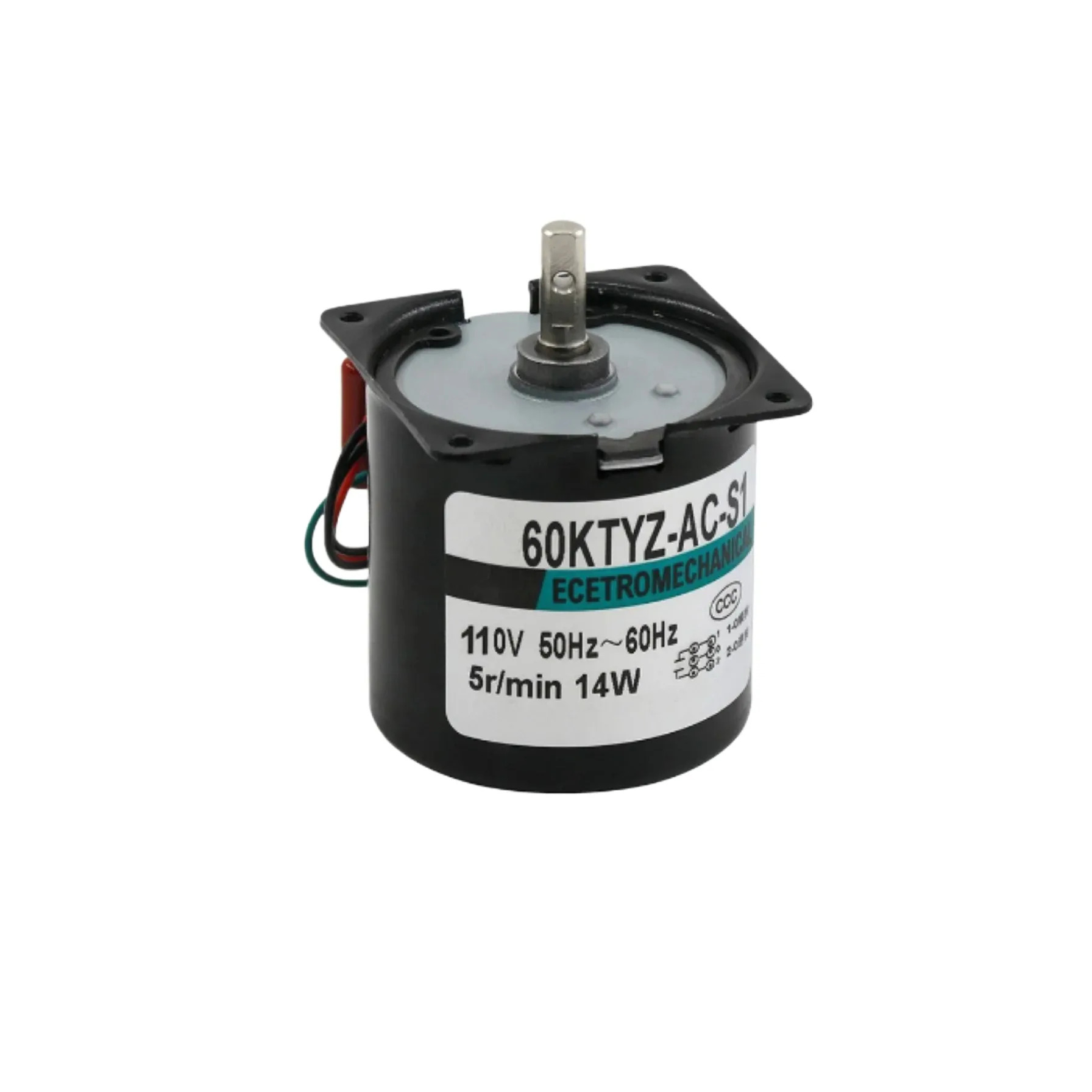 60Ktyz 14W AC 영구 자석 마그네슘 동기식 110V/220V 감속 마이크로.