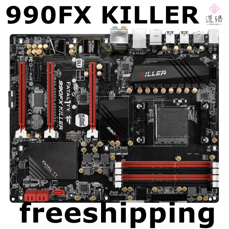 ASRock호환 990FX KILLER 마더보드 PCI-E 2.0 5 x SATA III 인터페이스 AM3 DDR3 메인보드 리퍼 완료 64GB