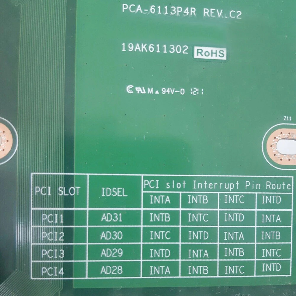Advantech PCA-6113P4R 바텀 플레이트산업제어 마더보드 REVC2