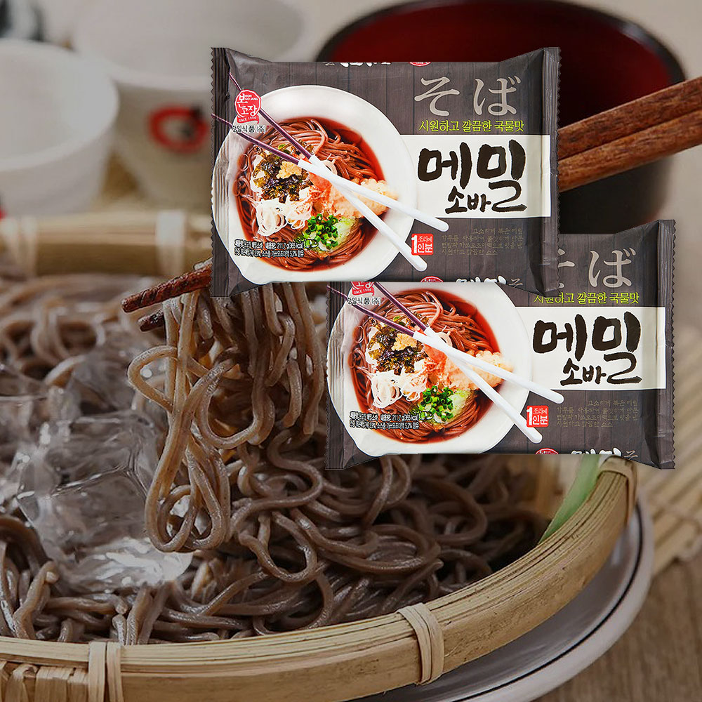 한일식품 본고장 메밀소바 냉모밀 12개 시원한 메밀국수 대용량 이미지 6