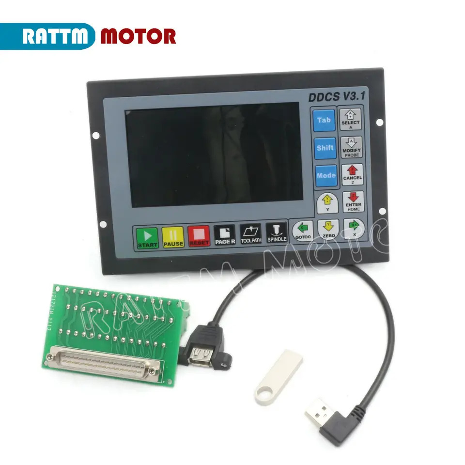 오프라독립형 모션 제어 DDCS V3.1 CNC 컨트롤러 500KHz PLC 4 축 US