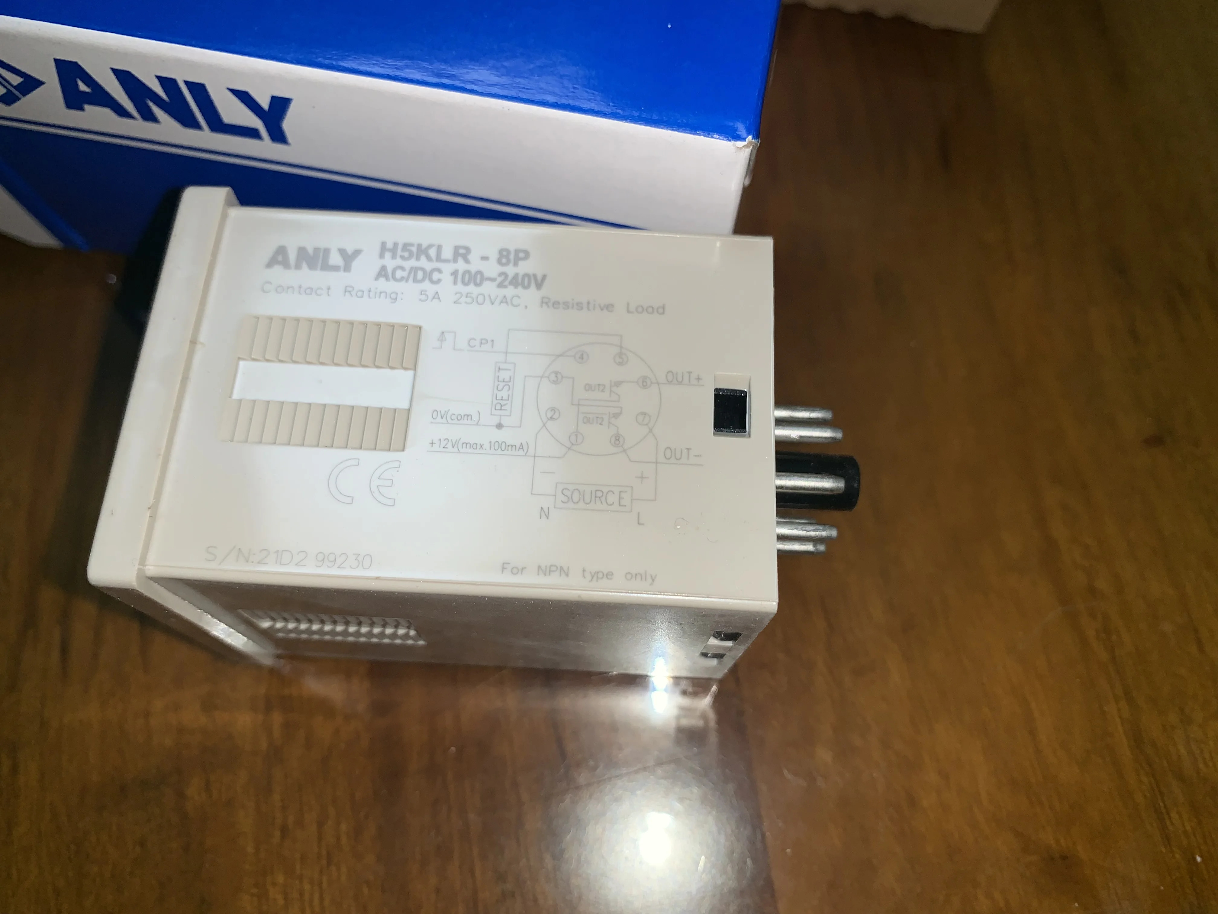 ANLY 디지털 카운터 H5KLR-8P 대만 12-48 V 100-240