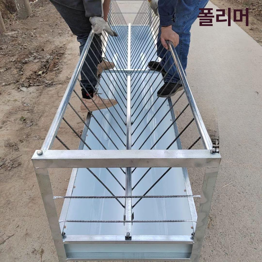 가축 사료 통 농장용 송아지 염소 돼지 양 먹이통 축산용품 여물통 건초 보관함 대용량 급이기 이미지 7