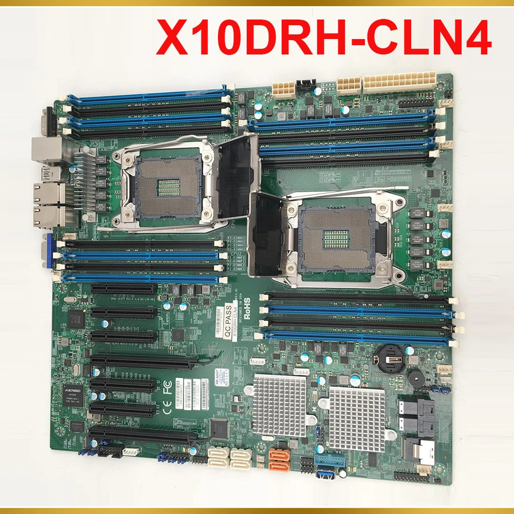 Supermicro 서버 마더보드 E5-2600 v4/v3 군 쿼드 1GbE LAN SAS312Gbps LGA2011 DDR4 X10DRH-CLN4용
