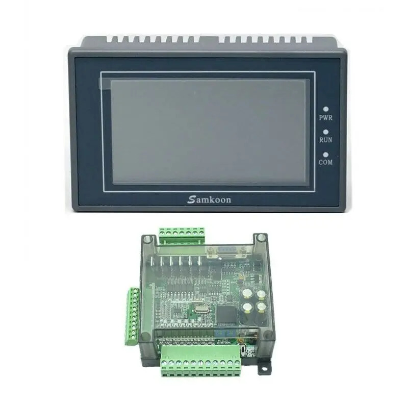 Samkoon EA-043A HMI 터치 스크린 FX3U-14MT PLC 제어 보드 프로그래밍 4.3 인치
