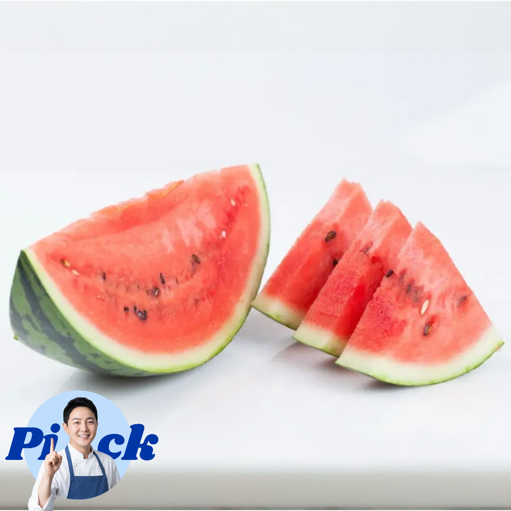 [산지직송-무배]당도 보장 하우스 꿀수박 3kg 정상과 경남 함안 제철 여름과일 - 상품 이미지
