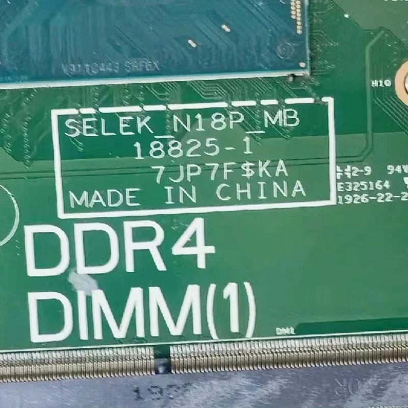 18825-1 Dell piron G3 3590 노트북 마더보드 CN-0WGHCV 0WGHCV WGHCV 7JP7F CPUI7-9750H GPUX1650 4GB 완전 작동