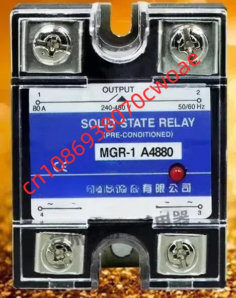 Mager 새 원본 단상 솔리드 스테이트 릴레이 AC 제어 220VAC-AC SSR MGR-1 A4880 80A
