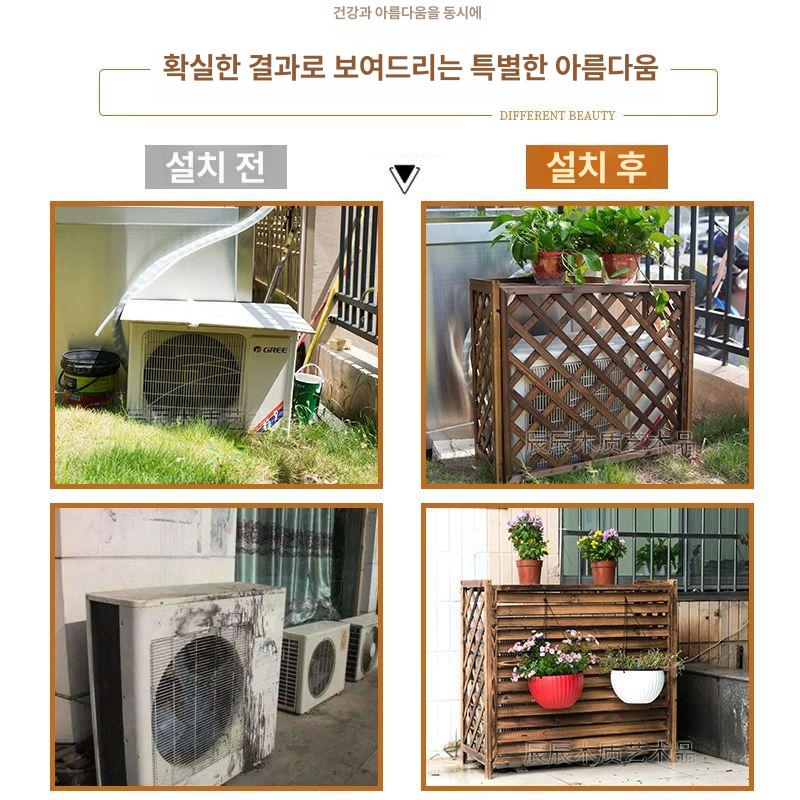 원목 파티션 가림막 바퀴달린 펜스 현관 창고 칸막이 옥외용 공간분리 목재가리개 - 상세 이미지 2