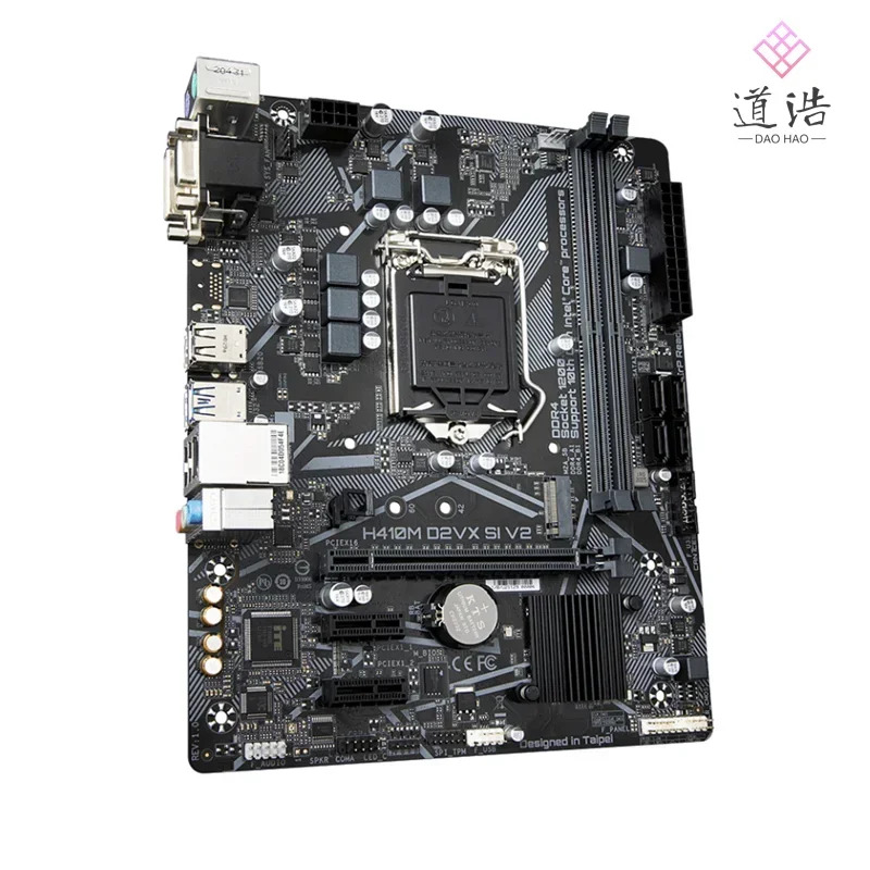 H410M D2VX SI V2 마더보드 64GB LGA 1200 DDR4 마이크로 H410 메인보드 완전 작동 리퍼