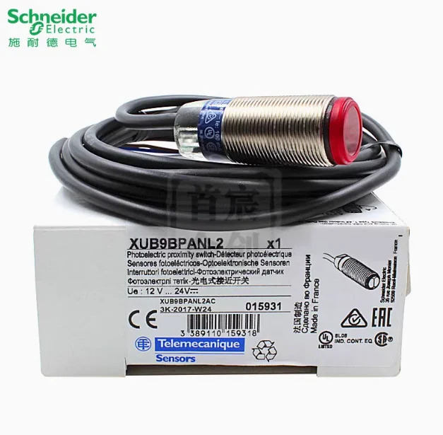 SCHNEIDER XUB9 광전스위치 XUB9BPANL2 원통형 반사 M18 센서