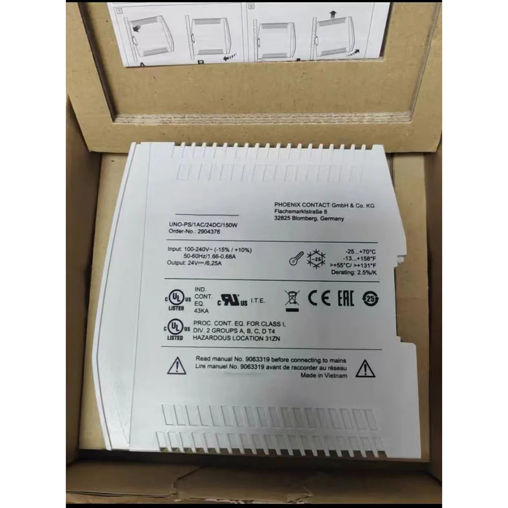 UNO-PS/1AC/24DC/150W 2904376 Phoenix 전원공급장치경우