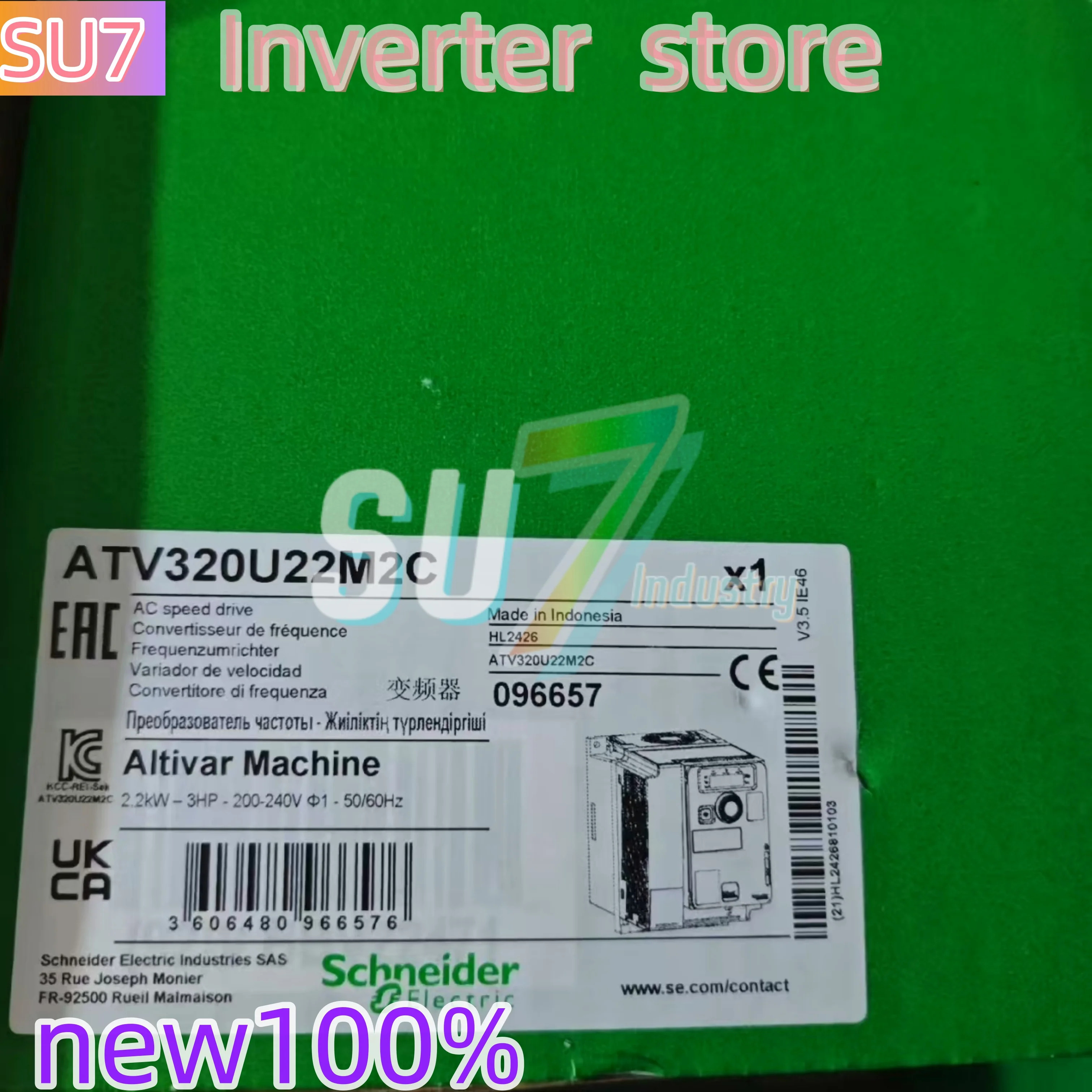 ATV320U22M2B ATV320U22M2C 인버터 새 - 가변 주파수 드라이브 산업 제어 장비