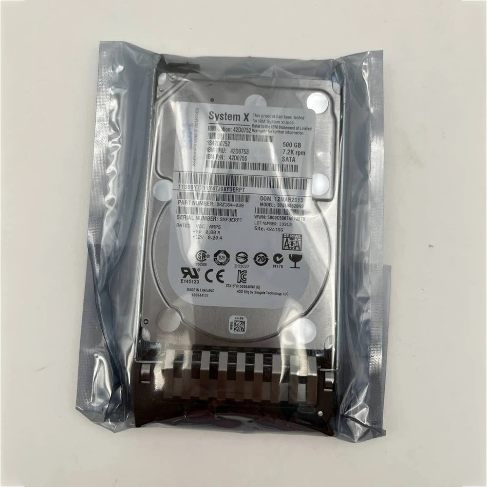 서버 하드 드라이브 2TB 7.2K 6Gb SATA 3.5인치 81Y9794 81Y9795 81Y3864