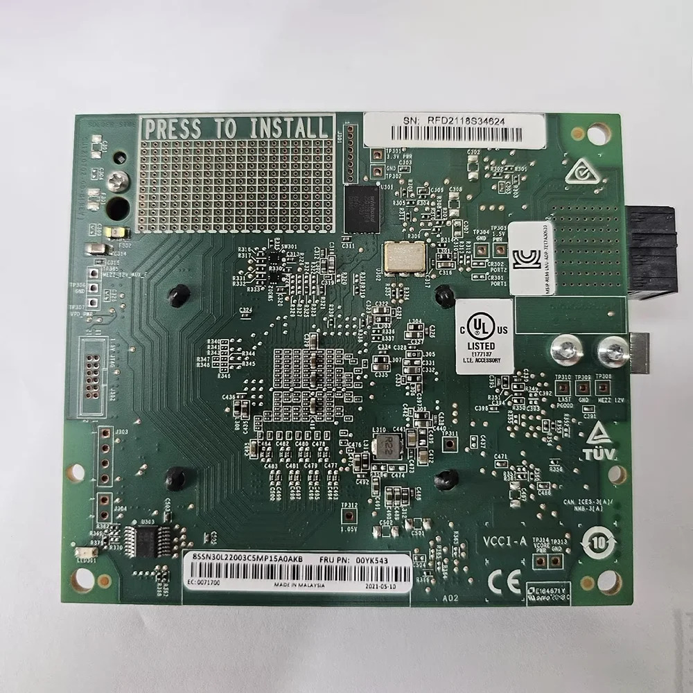 SN550 QLogic QML2692 메즈 16Gb 2포트 파이버 채널 어댑터 7ZT7A00520 00YK543