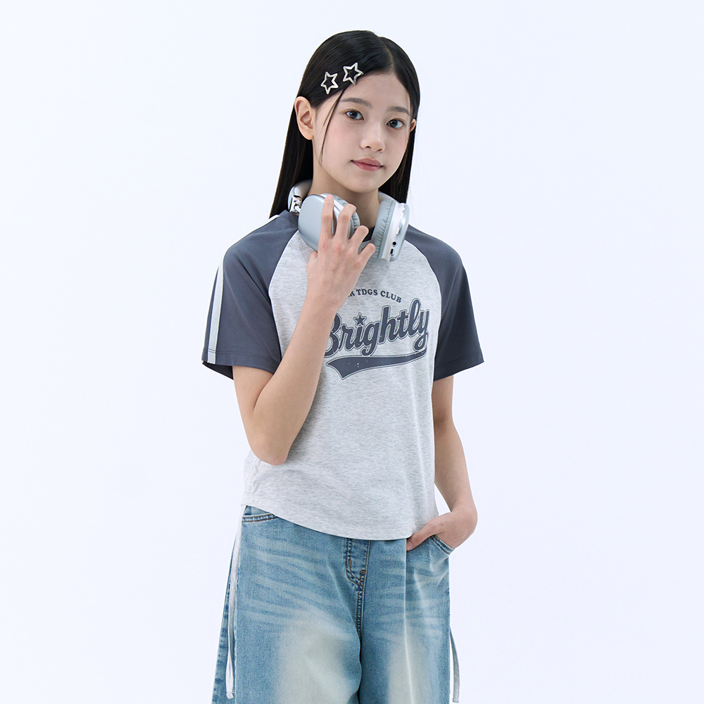 더데이걸 허리 셔링 레글런 반팔티 TGRA26302 - 상세 이미지 3