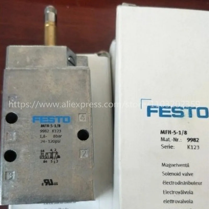 Festo 솔레노이드 밸브 MFH-5-1 8 9982 4 6211