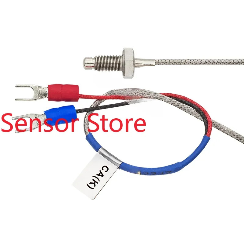 5PCS 온도 센서 E52L-CA1D M6 와이어 길이 2M K 열전대