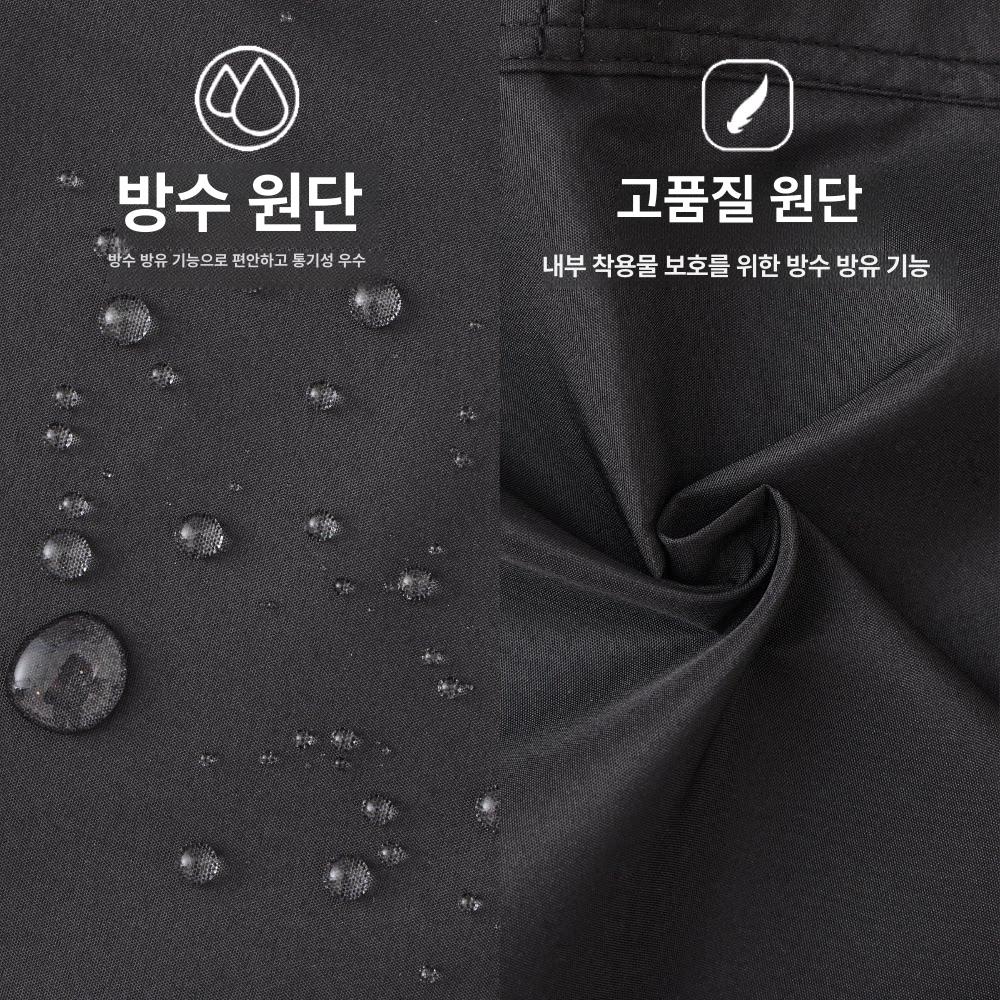 방수 멜빵앞치마 발수 멀티포켓 에이프런 미용실 서빙 숏앞치마 남녀공용 - 상세 이미지 2