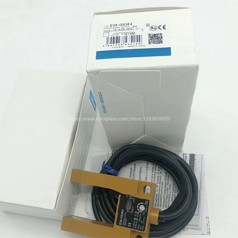 금속 알루미늄 쉘 U자형 광전스위치 E3S-GS30B4 E3S-GS30E4 E3S-GS3E4 E3S-GS3B4 2 개 신