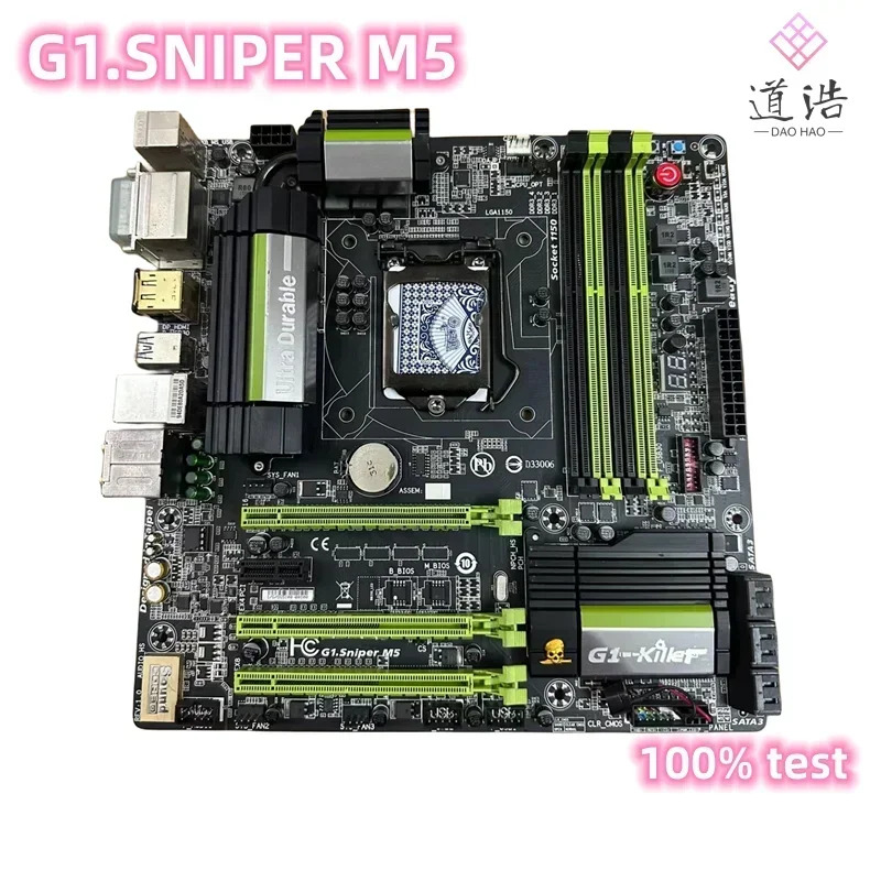 G1.SNIPER M5 마더보드32GB HDMI PCI-E3.0 LGA 1150 DDR3 마이크로 Z87 메인보드 완전 작동 리퍼