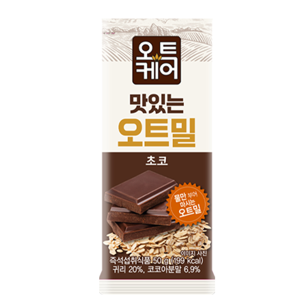 오트밀 쉐이크 선식 식사대용 귀리 식단관리 오트케어 맛있는 오트밀 초코 50g 20개 이미지 6