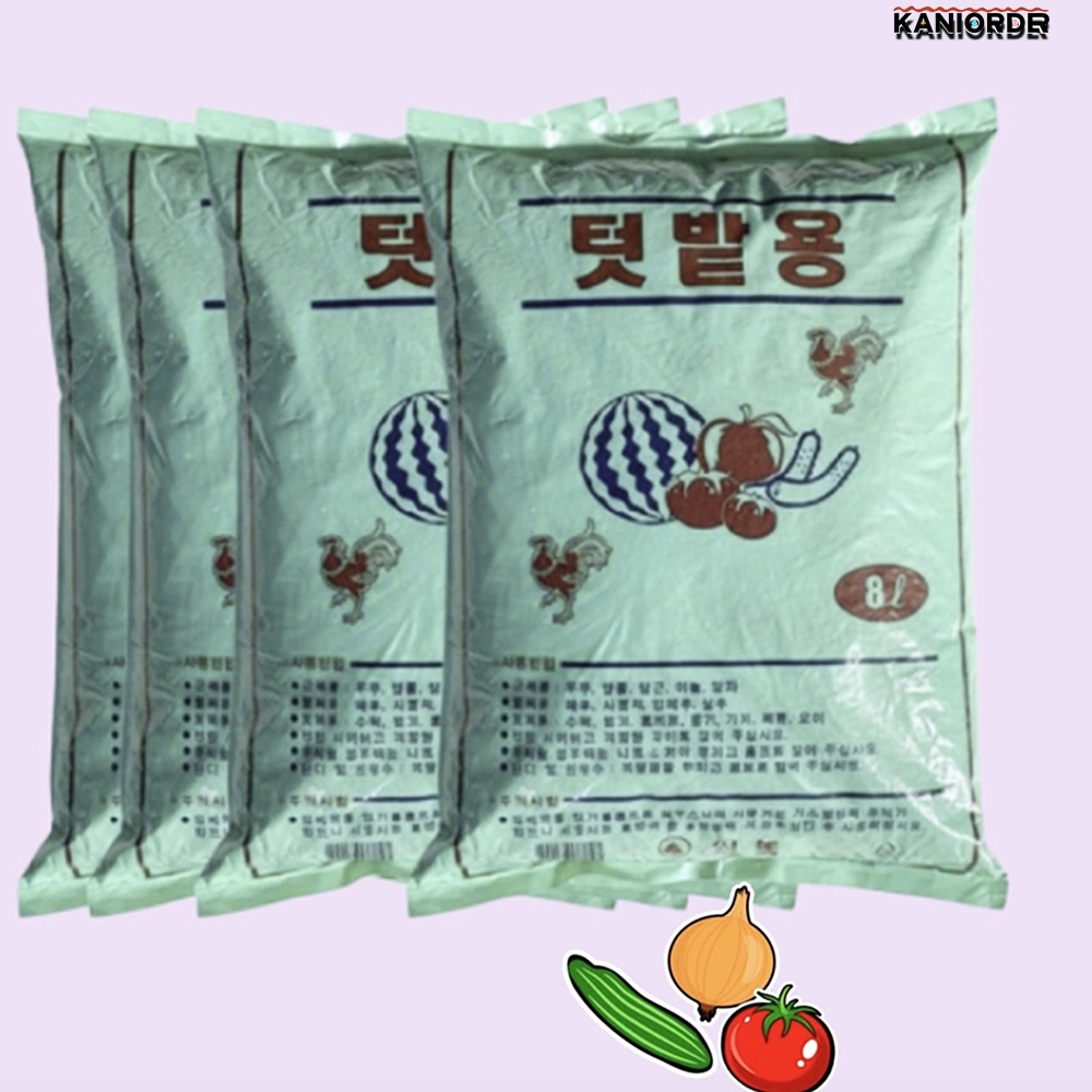 텃밭 복합 비료 주말농장 감자 농사 오이 과수 발효 밑거름 8LX4개 - 상품 이미지