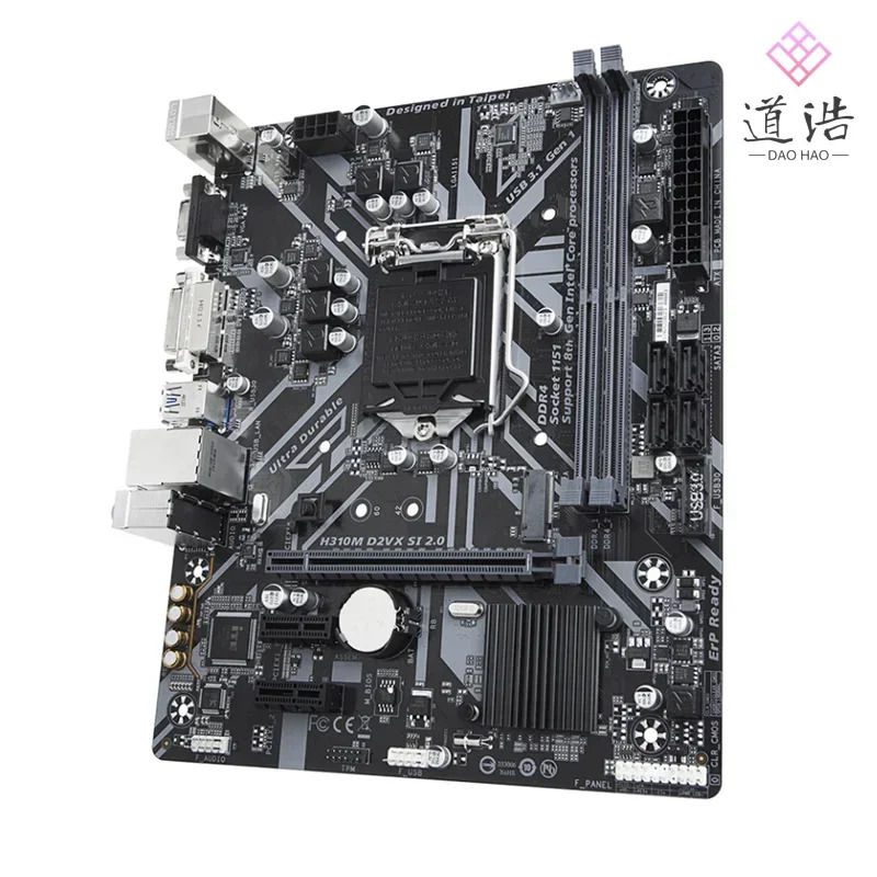 H310M D2VX SI 2.0 마더보드 32GB M.2 SATA3.0 LGA 1151 DDR4 마이크로 H310 메인보드 완전 WorkMA 리퍼