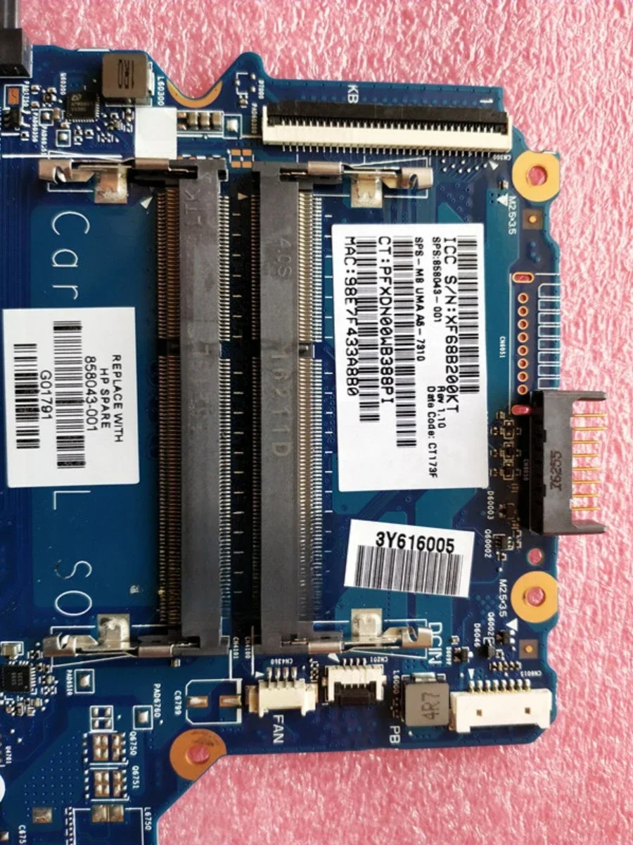 hp호환 TPN-I120 14-AN 메보드 858043-001 버전 6050A2822801 A6