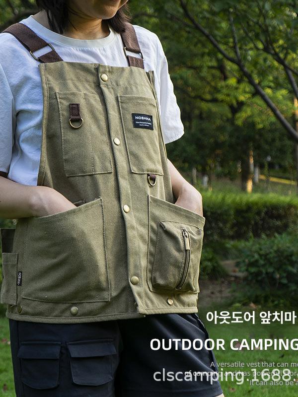 에이프런 방수앞치마 포켓 데님 캔버스앞치마 작업복 목공용 로타넷 작업치마 - 상세 이미지 4
