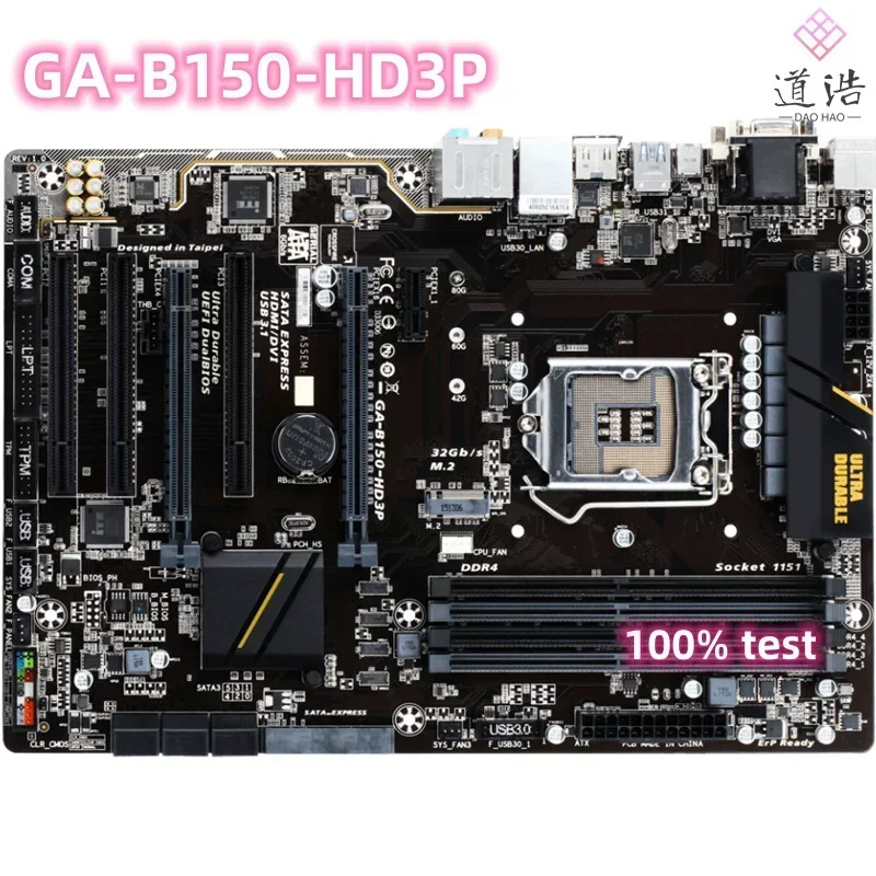 GA-B150-HD3P 마더보드64GB LGA 1151 DDR4 B150 메인보드 완전 작동 리퍼