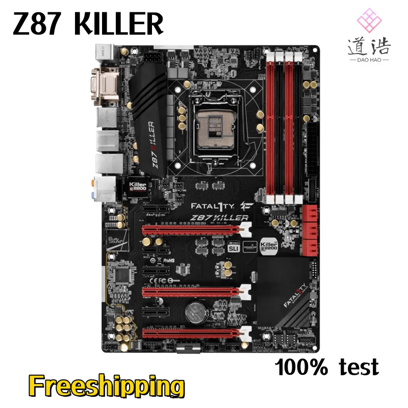 ASRock호환 Z87 KILLER 마더보드 32GB HDMI PCI-E3.0 LGA 1150 DDR3 메인보드 완전 작동 리퍼