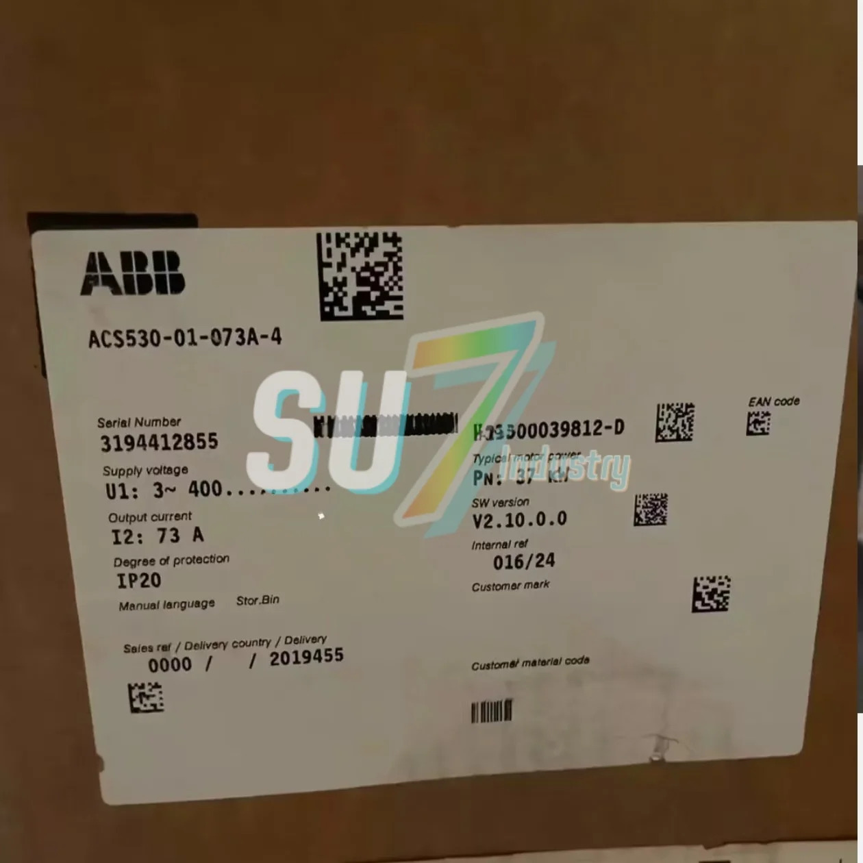 주파수 변환기 원본 ACS530-01-062A-4 ACS530-01-073A-4