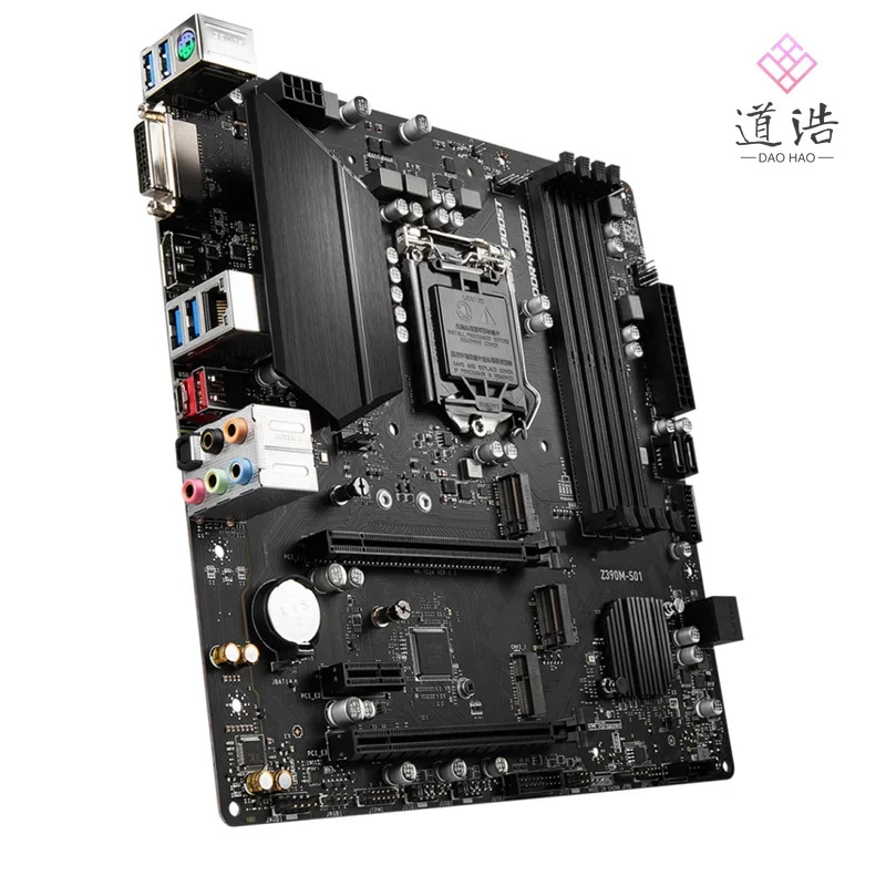 Z390M-S01 마더보드128GB M.2 LGA 1151 DDR4 마이크로 Z390 메인보드 완전 작동 리퍼