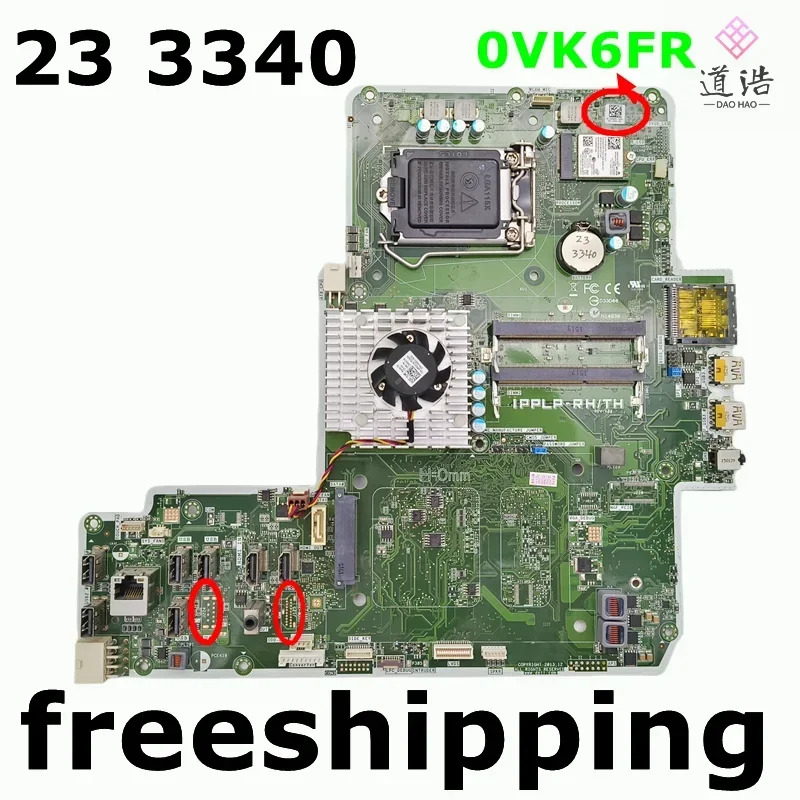 Dell 23 3340 AIO 마더보드CN-0VK6FR IPPLP-RH/TH 0VK6FR VK6FR DDR3 메인보드 완전 작동 리퍼