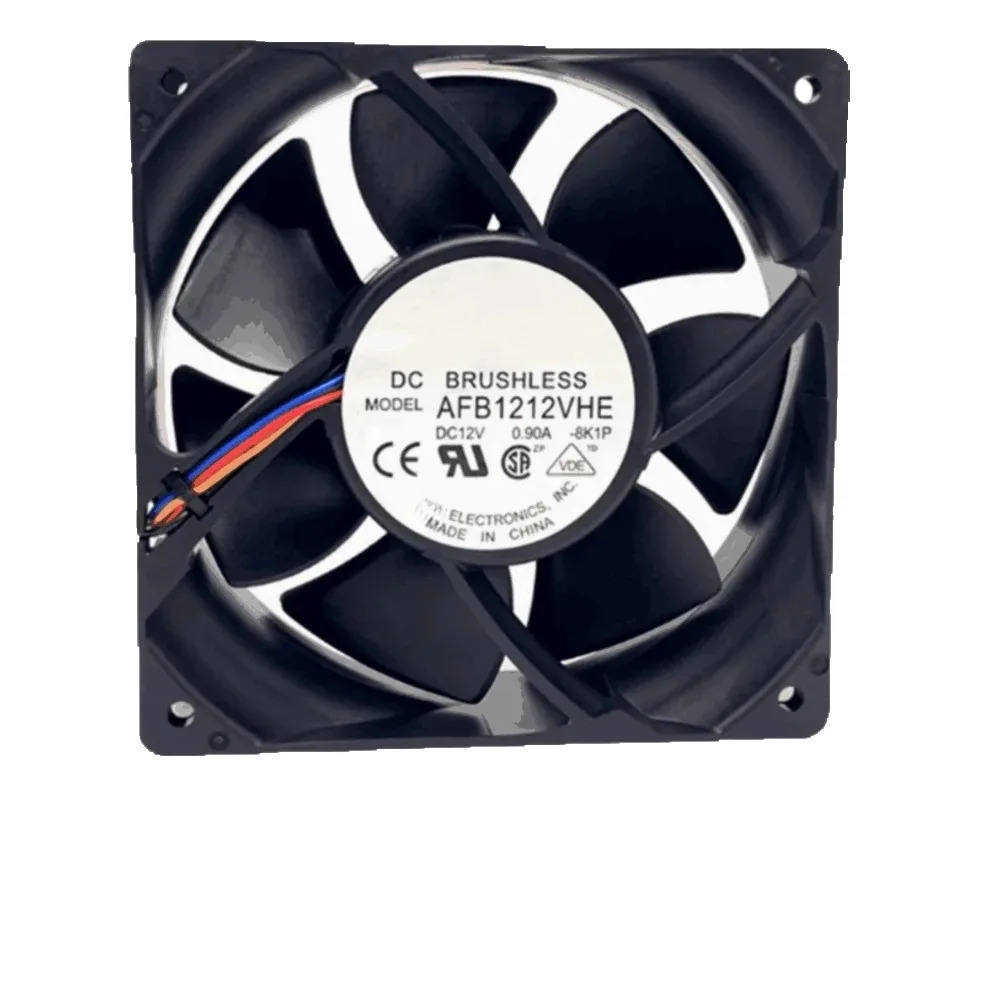 Afb1212vhe 2cm 12v 0.90a 3핀 축 냉각기 냉각팬