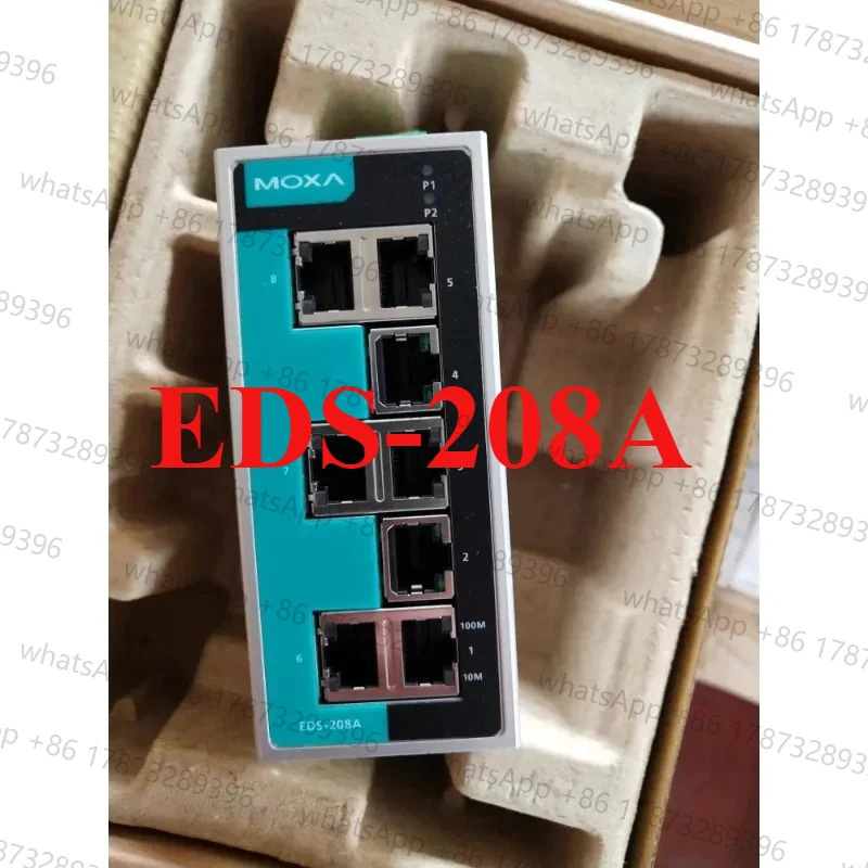 MOXA EDS-208A 8포트 산업스위치/EDS-208A-SS-SC 단일 모드 이더넷 스위치 2 광 6 전기 포트