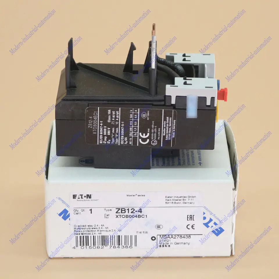 Eaton MOELLER ZB12-4 과부하 계전기 YP1 2.4-4A신