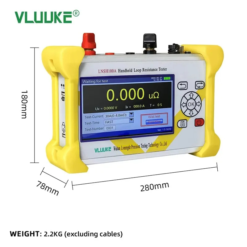 금 VLUUKE LNSH100A 전자식 휴대루프 저항 테스터 220V 전원