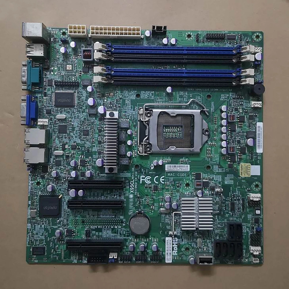 Supermicro 서버 마더보드 LGA1155 E3-1200 V1 V2 시리즈 대 코어 i3 DDR3 SATA 2.0 PCI-E 3.0 X9SCL