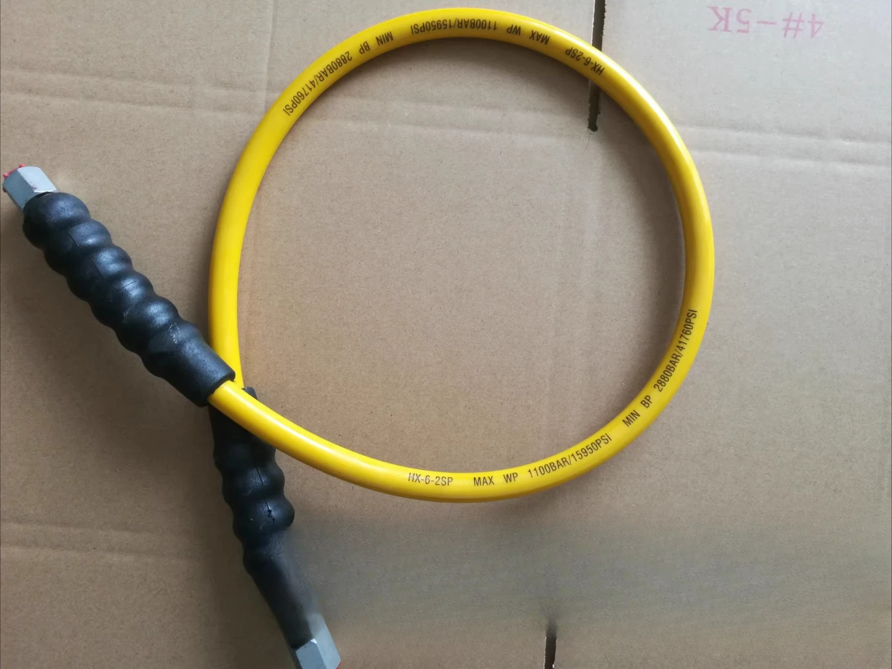 고압 유압 호스 유튜브 HX-5-8SP WP 3000BAR PSI 최소 BP Kg