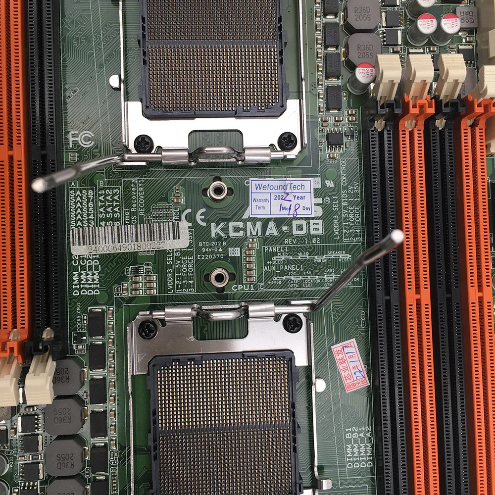 A-S-U-S 서버 마더보드 LGA 1207 5670 소켓 C32 DDR3 KCMA-D8용