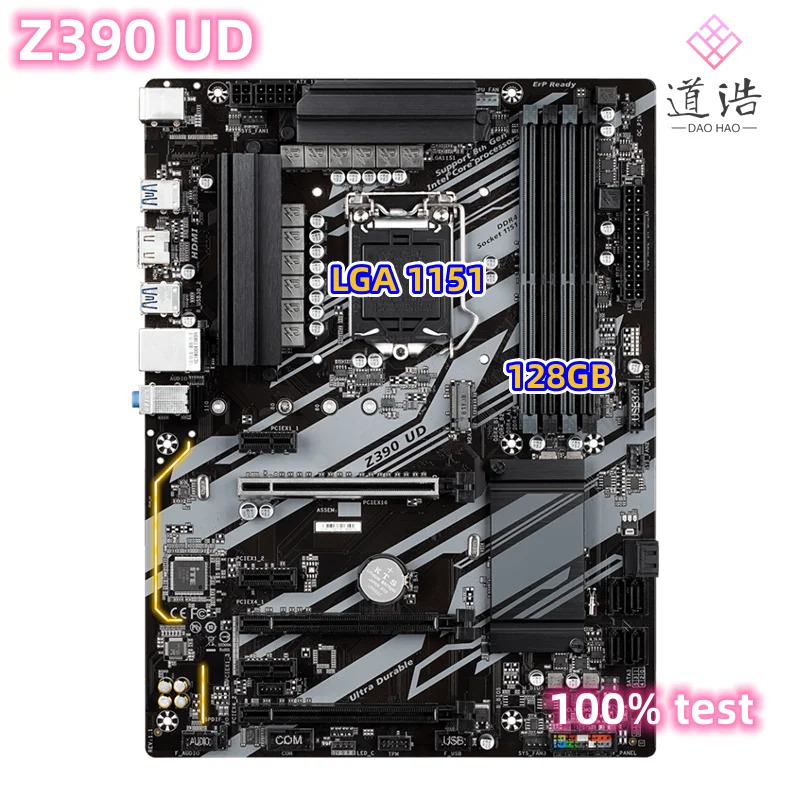 Z390 UD 마더보드 128GB HDMI M.2 LGA 1151 DDR4 메인보드 리퍼 완료