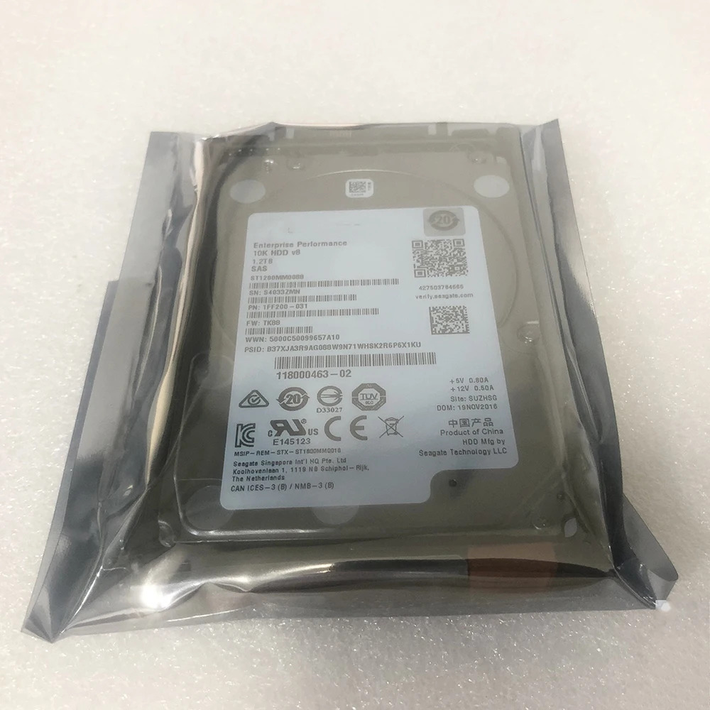 Dell 1.2T SAS 10K 2.5 ST1200MM0088 0WXPCX 1FF200-151 하드 용