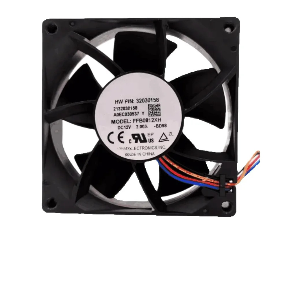 Ffb0812xh 8025 80mm 80x80x25mm 12v 2a 4핀 축 냉각팬