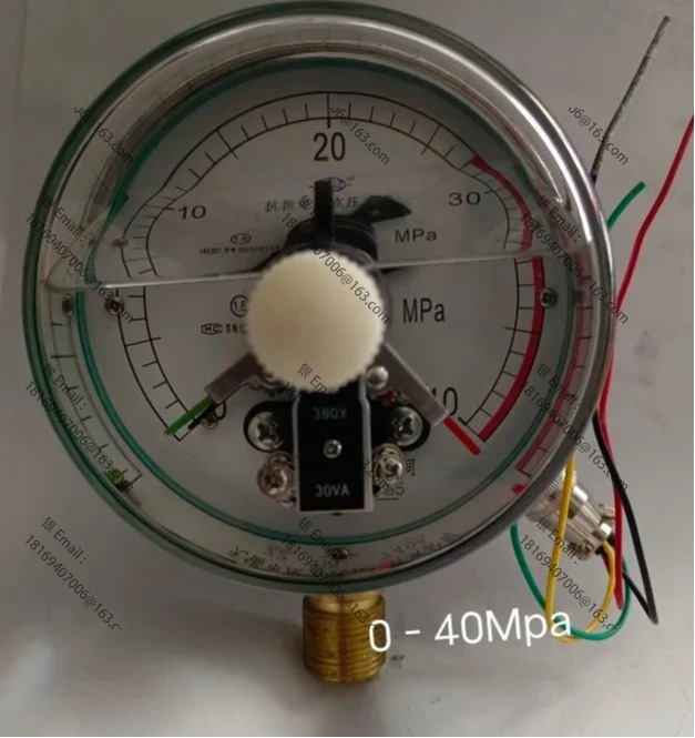 YXK-100III 유압 프레스 충격 방지 축 벨트 자리 방진 전기 접촉 압력 게이지 40/60mpa