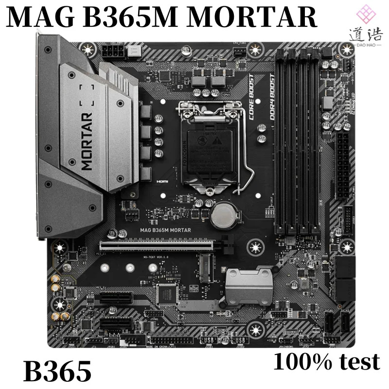 MAG B365M MORTAR 64GB LGA 1151 DDR4 M.2 HDMI 마이크로 마더보드B365 마더보드 완전 작동 리퍼