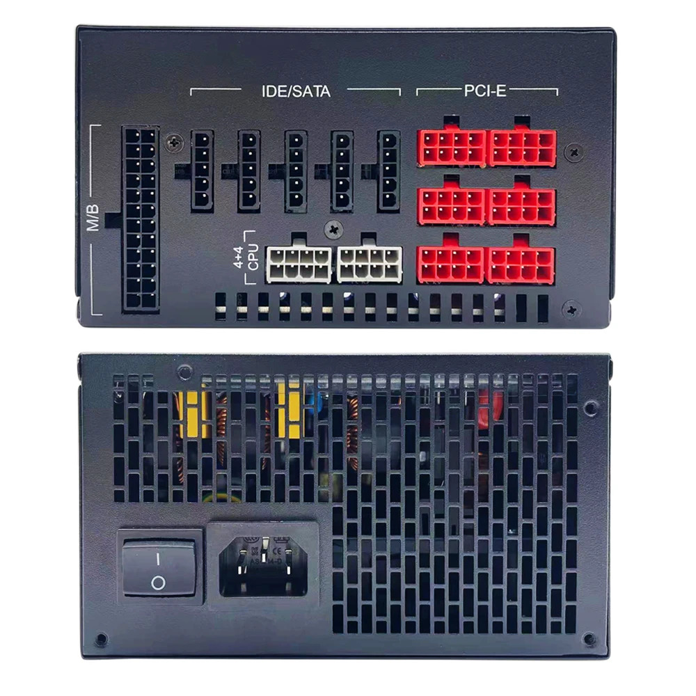 HKC HKC-2000 2000W 금메달 모듈 트윈 CPU 조용PC 전원공급장치 전 리퍼