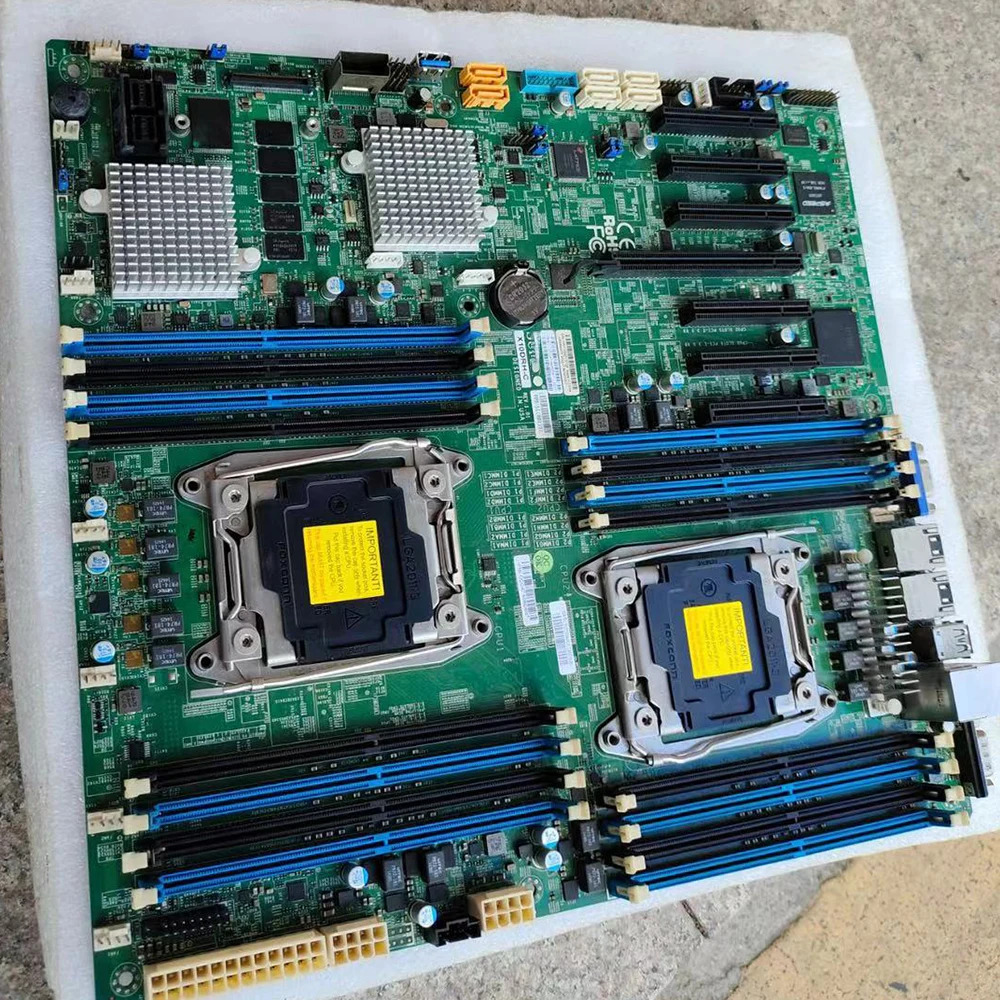 서버 마더보드 E5-2600 v4/v3 군 듀얼 포트 GbE LAN SAS312Gbps IPMI 2.0 LGA2011 DDR4 X10DRH-C