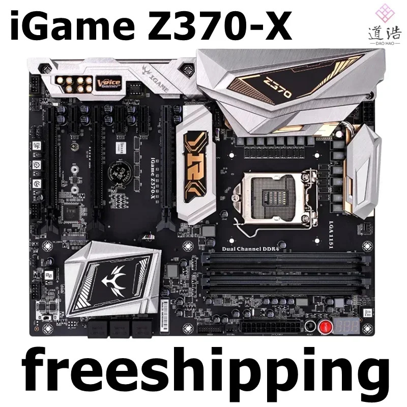 iGame Z370-X 마더보드 PCI-E 3.0 M.2 SATS III 64GB LGA 1151 DDR4 Z370 메인보드 완전 작동 리퍼